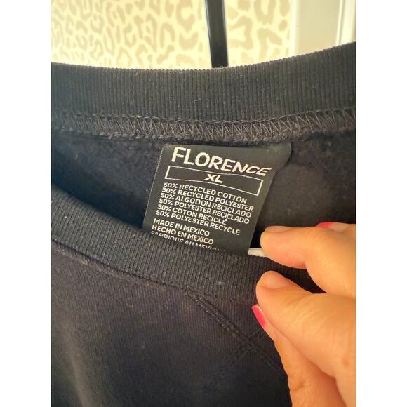 Florence Marine X Label Crew Men's Black Pullover Sweatshirt Size XL - Picture 7 of 8